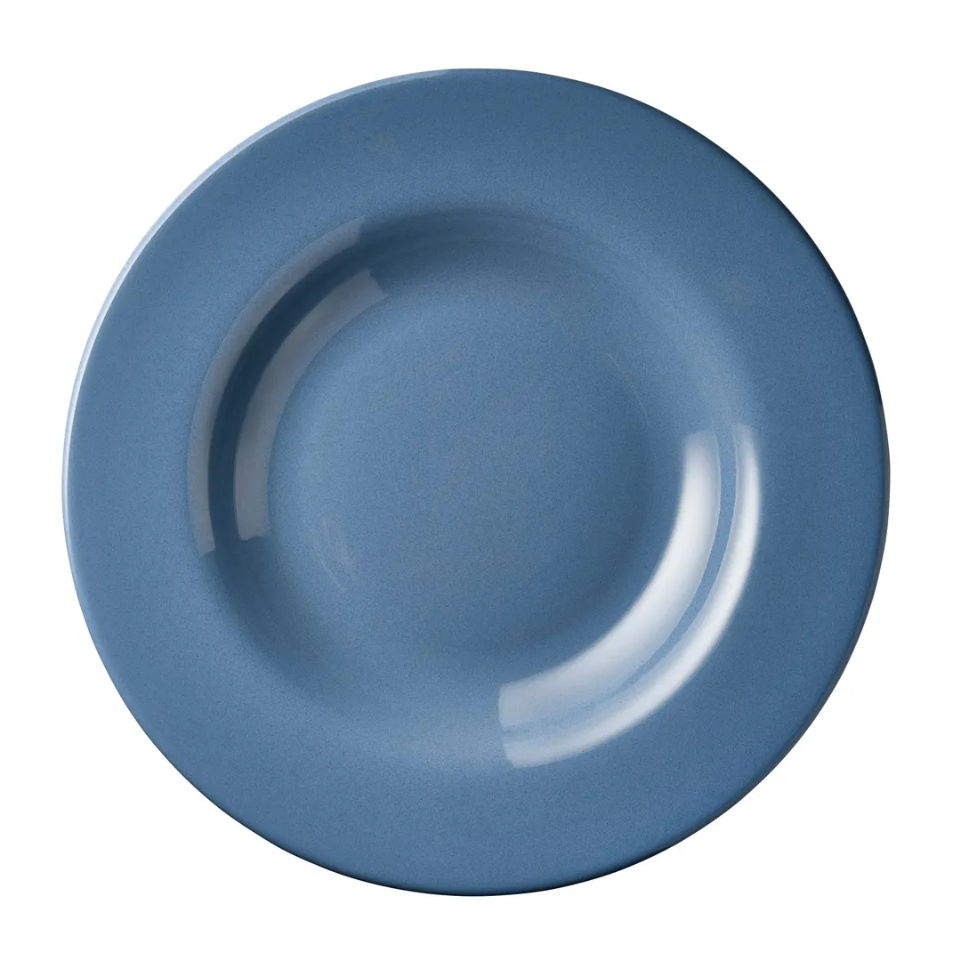 Libbey 903043377 - 21 oz Blue Cantina® Melamine Bowl, 12" Dia x 2" H, 3/4 Qt, NSF - 12/Case