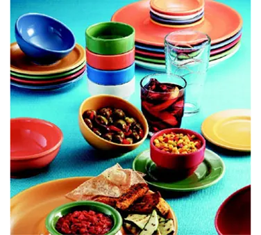Libbey 903044002 Salsa Bowl – 5 oz, 4" Dia x 1-5/8" H Porcelain Saffron Cantina® – 12/Case