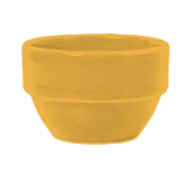 Libbey 903044370 - 8 oz Bouillon Cup, 4" Dia x 2-1/8" H, Saffron Porcelain, Cantina Pattern- 36/Case