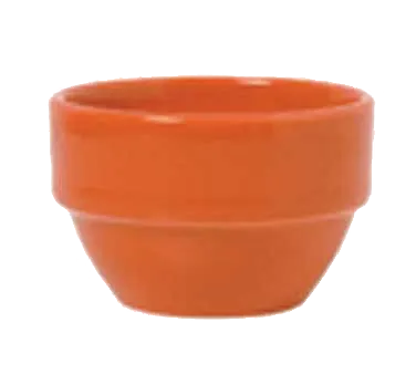 Libbey 903045370 Bouillon Cups, 8 Oz, 4" Dia × 2‑1/8" H, Porcelain, Cayenne Cantina® Finish, Stackable, Fully Vitrified - 36/Case
