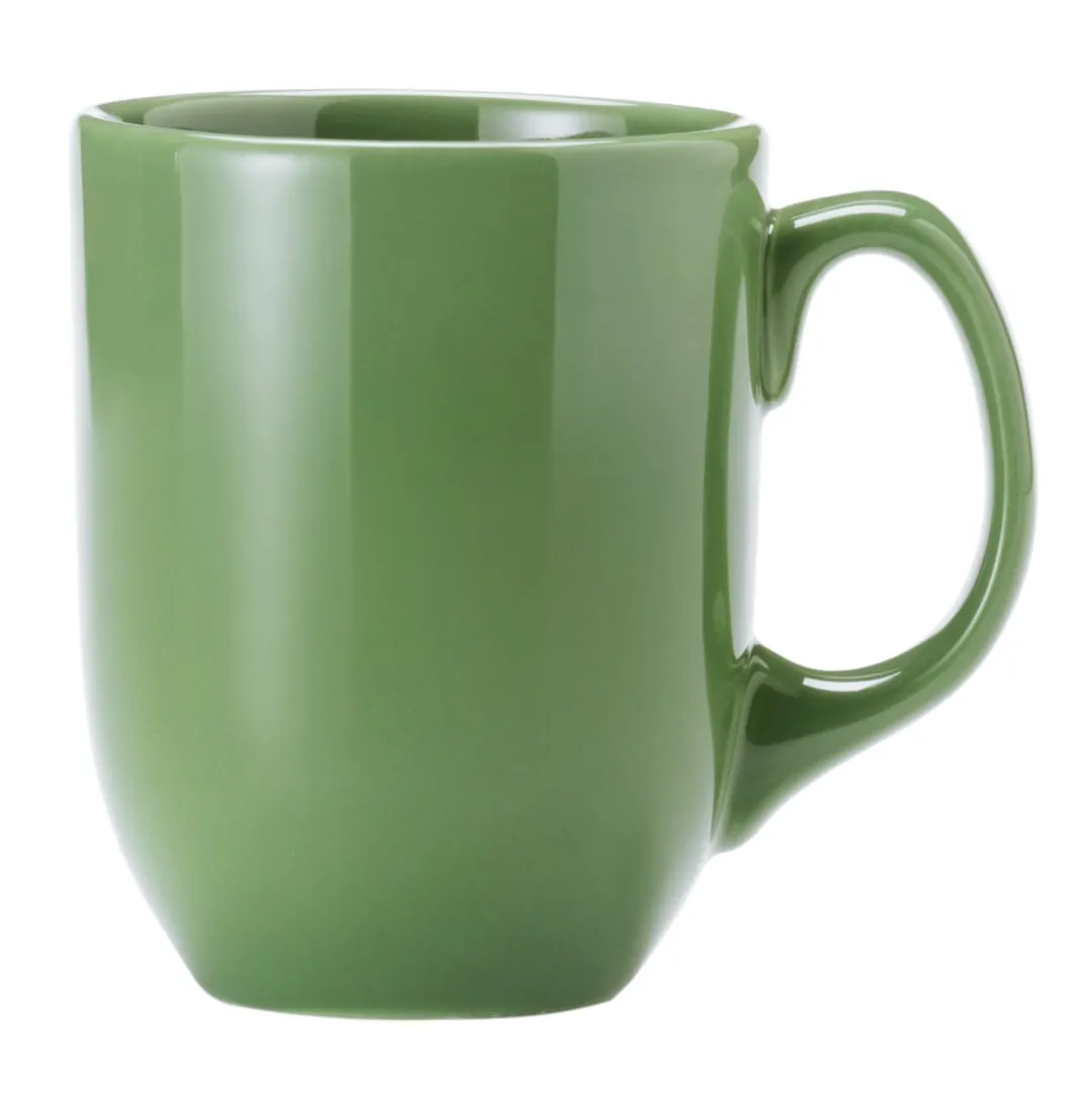 Libbey 903046904 China Mug 11 Oz Sage Porcelain 4" H x 3¼" T x 2" F Cantina Pattern - 12/Case