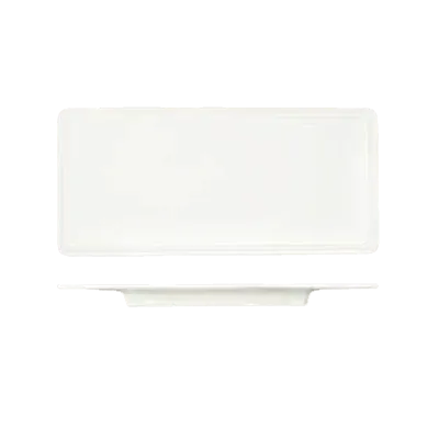 Libbey 905356001 - China Tray 11" x 5-1/8", Porcelain, Rideau™, Slenda® Valla Pattern - 12/Case