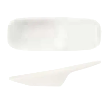 Libbey 905356009 Soup Spoon, 3/4 oz, 4" Porcelain, White Royal Rideau™ Slenda® Pattern - 36/Case