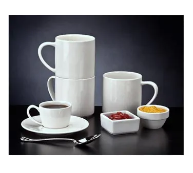 Libbey 905356010 Porcelain Ramekin 2‑1/4 oz 2‑1/2" x 1‑1/4" White Rideau Slenda® Stackable – 36/Case