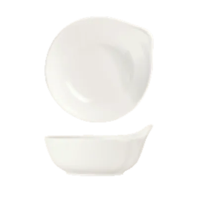 Libbey 905356112 Pyramid Bowl, 4.5 Oz, 3" Dia x 1.875" H, Porcelain, Royal Rideau - 12/Case