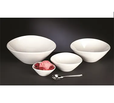 Libbey 905356134 - 16 Oz Porcelain Bowl 6" Dia x 2-3/8" H White Royal Rideau Slenda - 24/Case