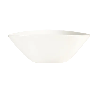 Libbey 905356135 - 40 Oz Round Porcelain Bowl, 8" Dia x 3¼" H, White Royal Ridea- 12/Case