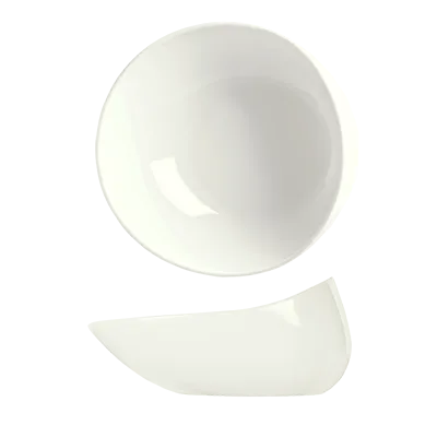 Libbey 905356416 Slenda Verve Porcelain Bowl 9" x 4¼" 47 oz White Royal Rideau Vitrified - 12/Case
