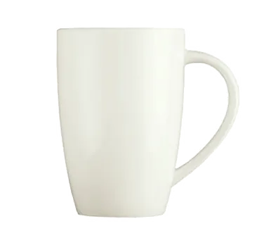 Libbey 905356512 - 9 oz China Mug, 4"1/8" Dia × 4"1/4" H, Porcelain, Rideau™ Body Slenda® - 36/Case