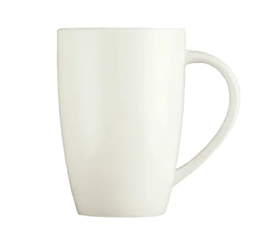 Libbey 905356513 China Mug, 12‑Ounce, 4‑1/4" Dia × 4‑1/2" H, Porcelain, Royal Rideau, - 12/Case