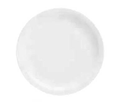 Libbey 905356704 - 8"3/8 Round Porcelain Plate, Narrow Rim, White Rideau, Slenda Pattern - 12/Case