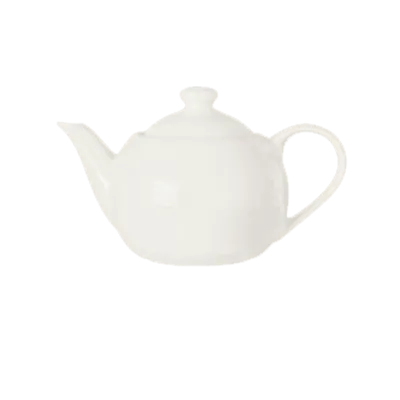 Libbey 905356903 Teapot, 14 oz (7" dia x 4" H), Porcelain, White Royal Rideau - 12/Case