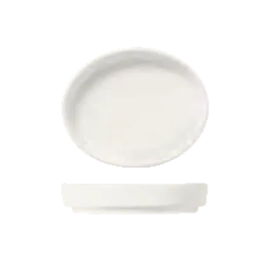 Libbey 905356916 Sauce Dish - Oval 4" x 3¼" x 3¼" Porcelain Royal Rideau 1½ oz Stackable - 36/Case