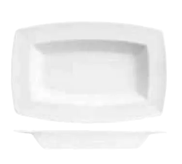 Libbey 905356952 - 32‑Oz Porcelain Rectangular Bowl, 13" × 9" × 1.5" Royal Rideau, Vitrified - 12/Case