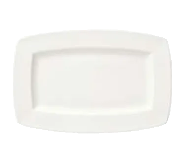 Libbey 905356956 - Rectangular China Plate 12" x 8-1/8", Porcelain, White Rideau Slenda - 12/Case