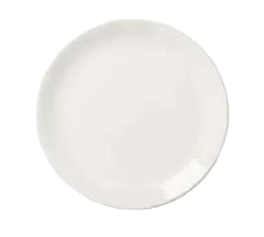 Libbey 905356962 - 9"½ Round Coupe Rim Porcelain Plate, White Rideau™, Slenda® Pattern, 12/Case