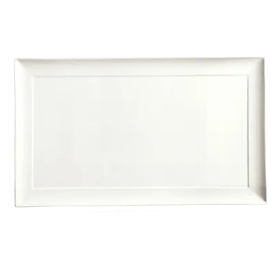 Libbey 905356991 - Rect China Tray 20" x 12" Porcelain White Rideau™ Slenda® Vitrified - 4/Case