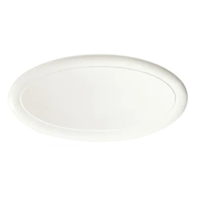 Libbey 905356992 Oval Tray, 22" x 10-3/4" Porcelain, White Royal Rideau™ Slenda® - 6/Case