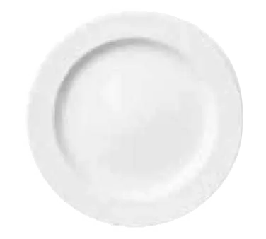 Libbey 905437820 China Plate – 9" Round Footed Porcelain, Rideau™ Élan Pattern - 12/Case