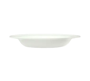 Libbey 905437881 Élan Soup Bowl, 9" Dia x 1-3/8" H, 14 oz, Porcelain, White Royal Rideau™ - 12/Case