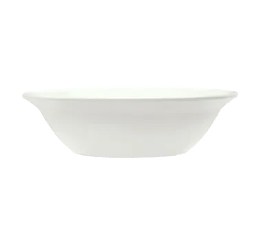 Libbey 905437882 Grapefruit Bowl, 6½" Dia x 1⅞" H, 10‑Oz Porcelain, White Rideau Pattern – 36/Case