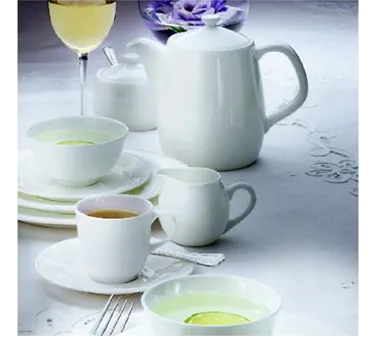 Reserve by Libbey 911190003 Dessert Plate, 6.5" Round Bone China, White, Fully Vitrified - 36/Case