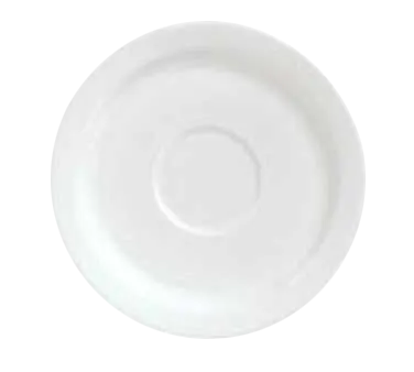 Reserve by Libbey 911190031 - 6.125" Round Bone China Saucer, White, Vitrified, Stackable - 36/Case