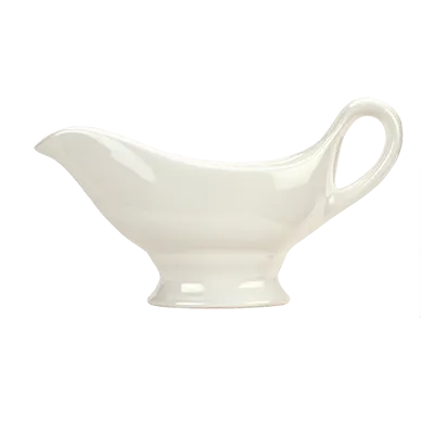 Reserve by Libbey 911190050 Sauce Boat 3 Oz 6"1/8" L x 2" W x 3"3/8" H Bone China White - 12/Case