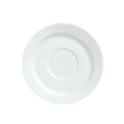 Libbey 911194017 Tea Saucer – 5-7/8" Dia., 2-1/8" Well, Porcelain, Aluma White Pattern - 36/Case