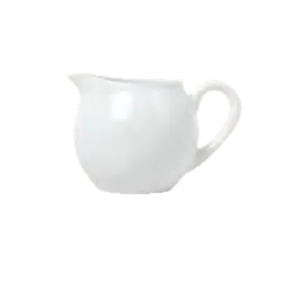 Libbey 911194034 Creamer Pitcher, 5.5 oz, 4"x2.75" Aluma White Porcelain with Handle - 24/Case