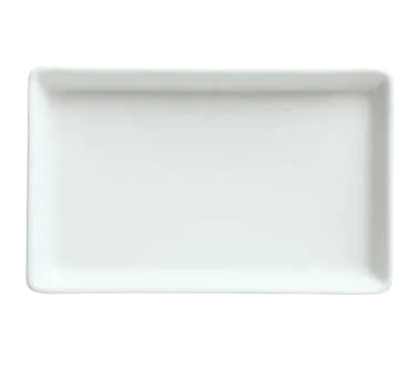 Libbey 911194482 - Rectangular China Tray 6" x 4", Aluma White Porcelain, Vitrified - 36/Case