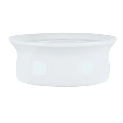 Libbey 911194809 - White Porcelain Dish, 6" Dia x 2-3/8" H, 15 Oz, Oven Safe to 350°F - 24/Case