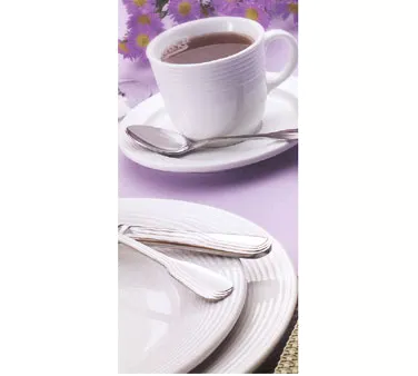 Reserve by Libbey 911196006 - 6-5/8" Round Porcelain Plate, Medium Rim, Vitrified Finish - 36/Case
