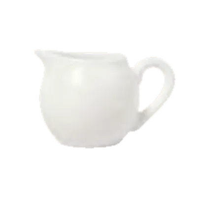 Libbey 911197034 Creamer Pitcher 5 Oz (4‑1/8" Dia x 2‑3/4" H) Porcelain Slenda® Handle - 24/Case