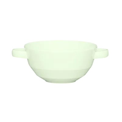 Schonwald 9122779 Bouillon Cups 9.75 oz BoneWhite™ Porcelain 1‑13/16" Foot Faceted Design - 12/Case