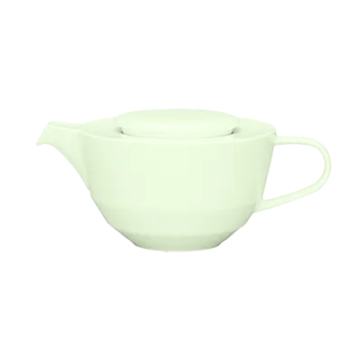 Schonwald 9124345 Allure BoneWhite™ Teapot, 15-1/4 oz., Porcelain Faceted Design with Lid - 6/Case