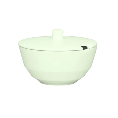 Schonwald 9124922 Allure Sugar Bowl, 7-3/4 oz Round Porcelain with Lid BoneWhite Finish - 6/Case