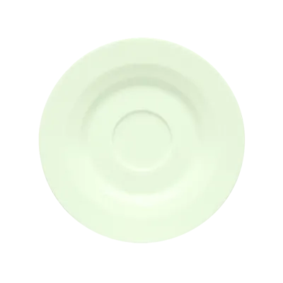 Schonwald 9126919 Allure BoneWhite™ Round Porcelain Saucer 6.5" Diameter Faceted Design - 12/Case