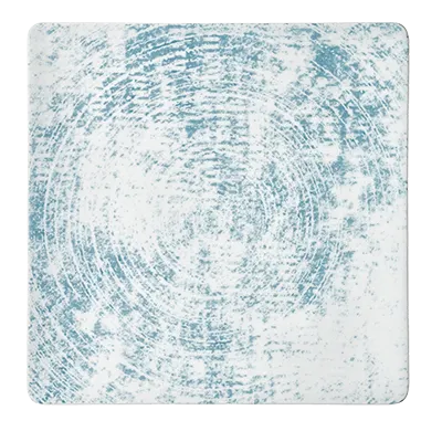 Schonwald 9131520-63072 Square China Plate, 7.875" Coupe Rim, Porcelain, Structure Blue - 6/Case