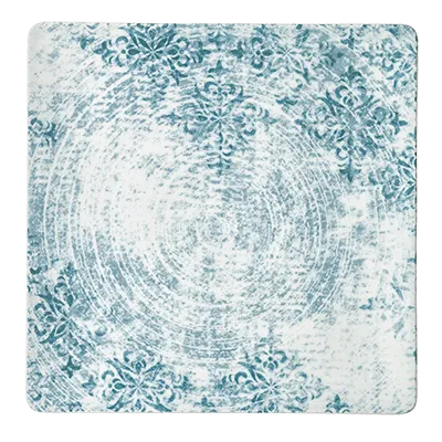 Schonwald 9131524-63073 Square China Plate 9.5" x 9.5" Coupe Rim Porcelain Blue - 6/Case