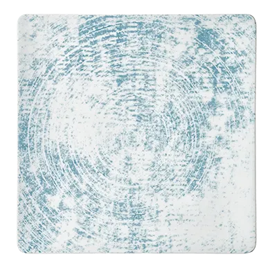Schonwald 9131527-63072 Square China Plate 10.625" Coupe Rim Porcelain Blue - 6/Case