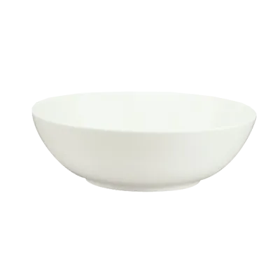 Schonwald 9133170 - 8" Round Porcelain Bowl, 37 Oz Continental White, Dishwasher Safe - 6/Case