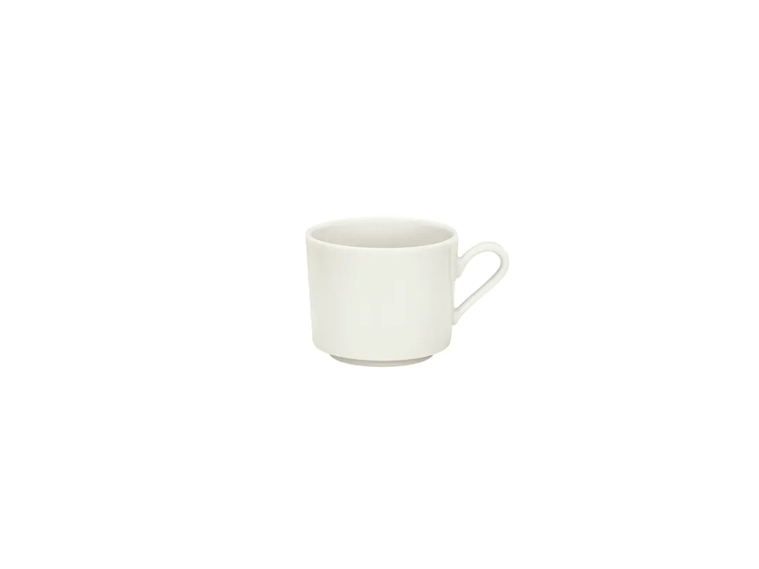 Schonwald 9135121 China Cup – 8 oz Porcelain Stackable, White Finish, Dishwasher Safe - 6/Case