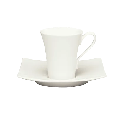 Schonwald 9135360 Espresso Cup, 3.5 oz Porcelain, White™ Microwave Safe, Fine Pattern - 12/Case