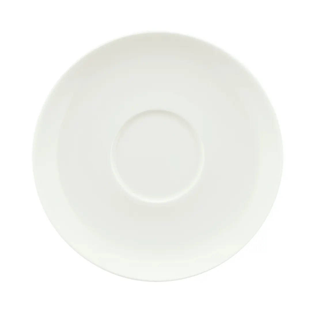 Schonwald 9136918 Round Porcelain Saucer 6.25" Diameter Continental White™ Dining Pattern - 12/Case