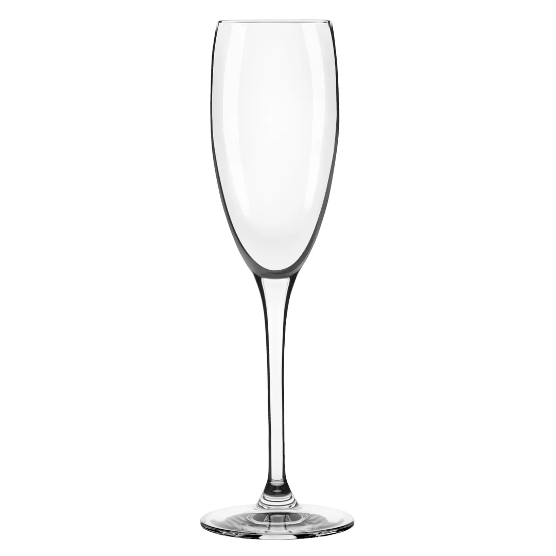 Reserve by Libbey 9157 - 6 oz Flute Glass, 8"-7/8" H, HD2 Rim, Dishwasher Safe, USA - 12/Case