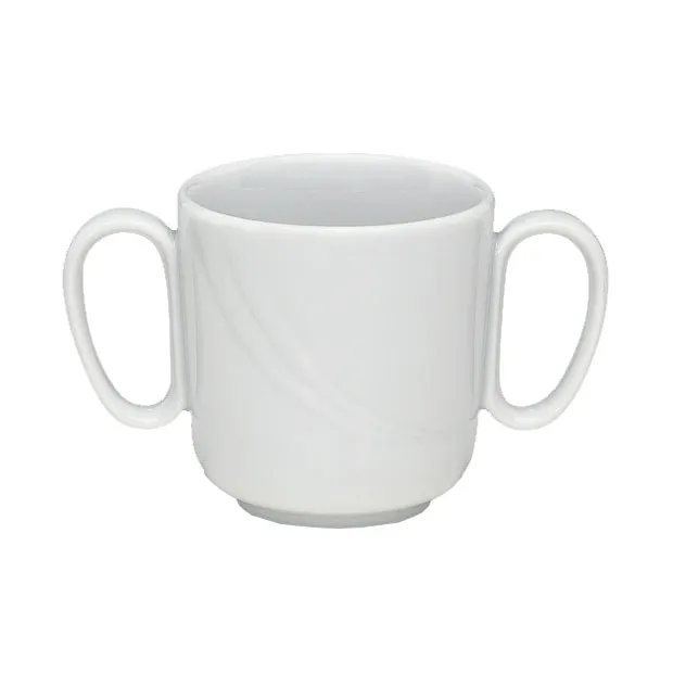 Schonwald 9185631 - Donna China Mug, 10.5 oz, 3-3/8" H x 3-1/4" T, Porcelain, White - 6/Case