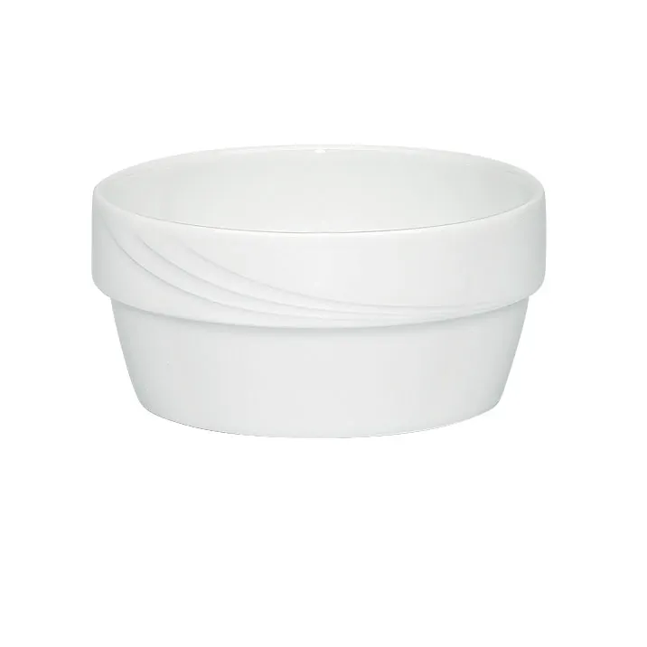 Schonwald 9185745 - 16 oz Soup Bowl, 4" Diameter × 2¼" Height, Porcelain White™ Pattern - 12/Case