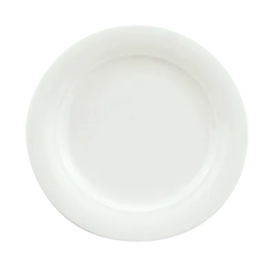 Schonwald 9190028 - Round China Plate, 10.875" Diameter, Vitrified Porcelain, White Body - 6/Case