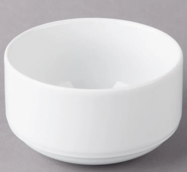 Schonwald 9192728 - Bouillon Cup, 9.5 oz, 4" Dia x 2.25" H, Porcelain, Continental White™ - 12/Case